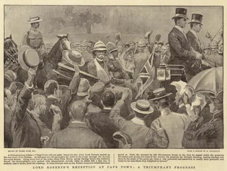 Empfang von Lord Roberts in Kapstadt, ein triumphaler Fortschritt